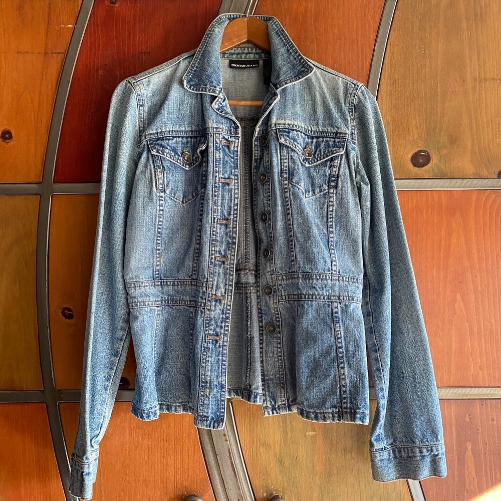Vintage DKNY Jeans Fitted Denim Jacket